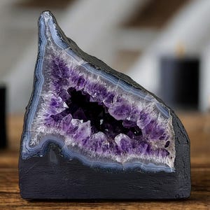 Amethyst Geode 10" Tall Cave Cathedral Crystal Decor Specimen Quartz Brazil