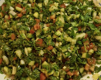 Cilantro Recipes / Salad Recipe / Mediterranean Salad / Healthy Easy Recipes / Raw Vegan Recipes / Healthy Vegan Recipes / Vegetarian Recipe