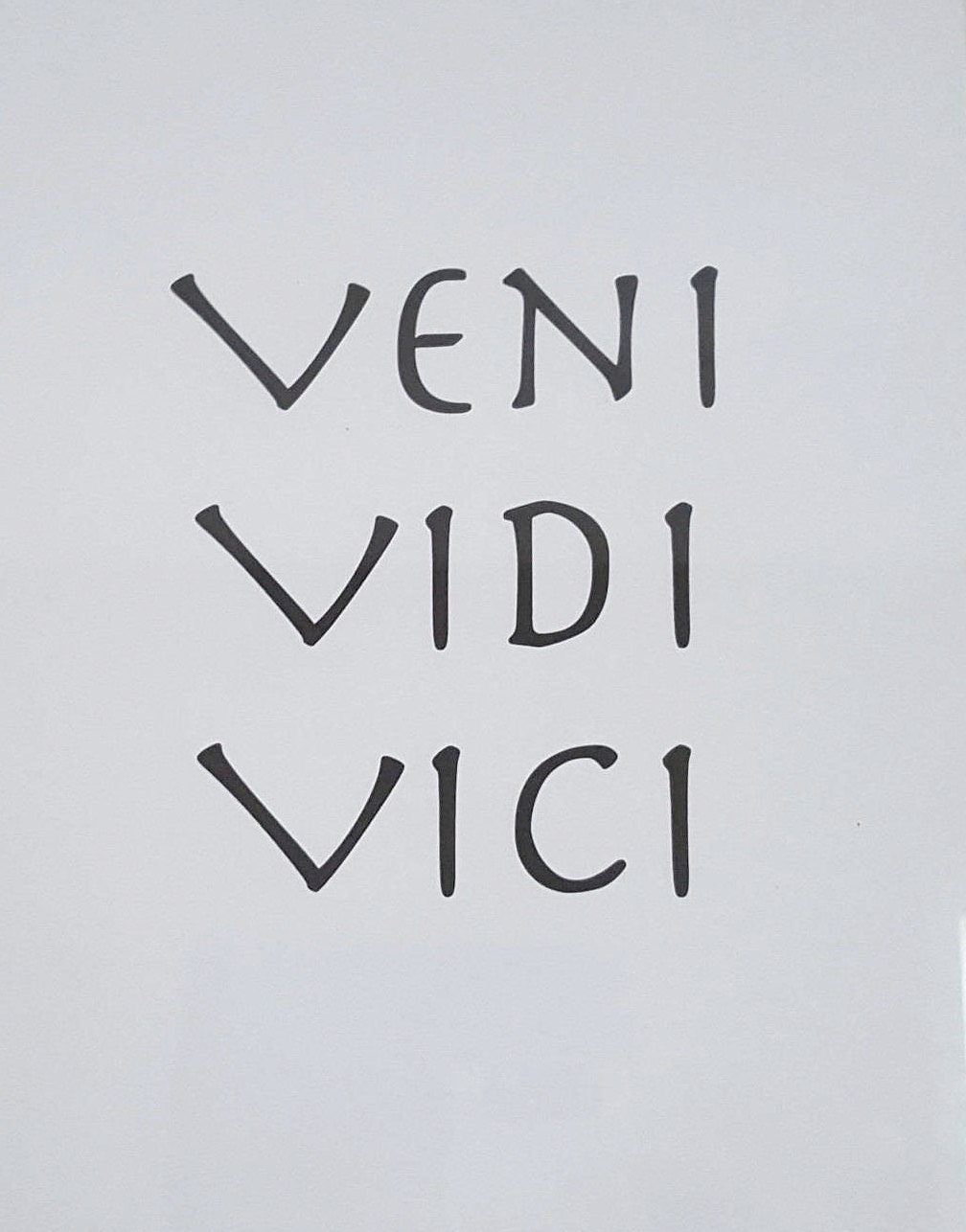 Veni Vidi Vici Hand Written Lettering Positive Quote Inspirational Latin  Phrase Stock Vector - Illustration of positive, letter: 87479769