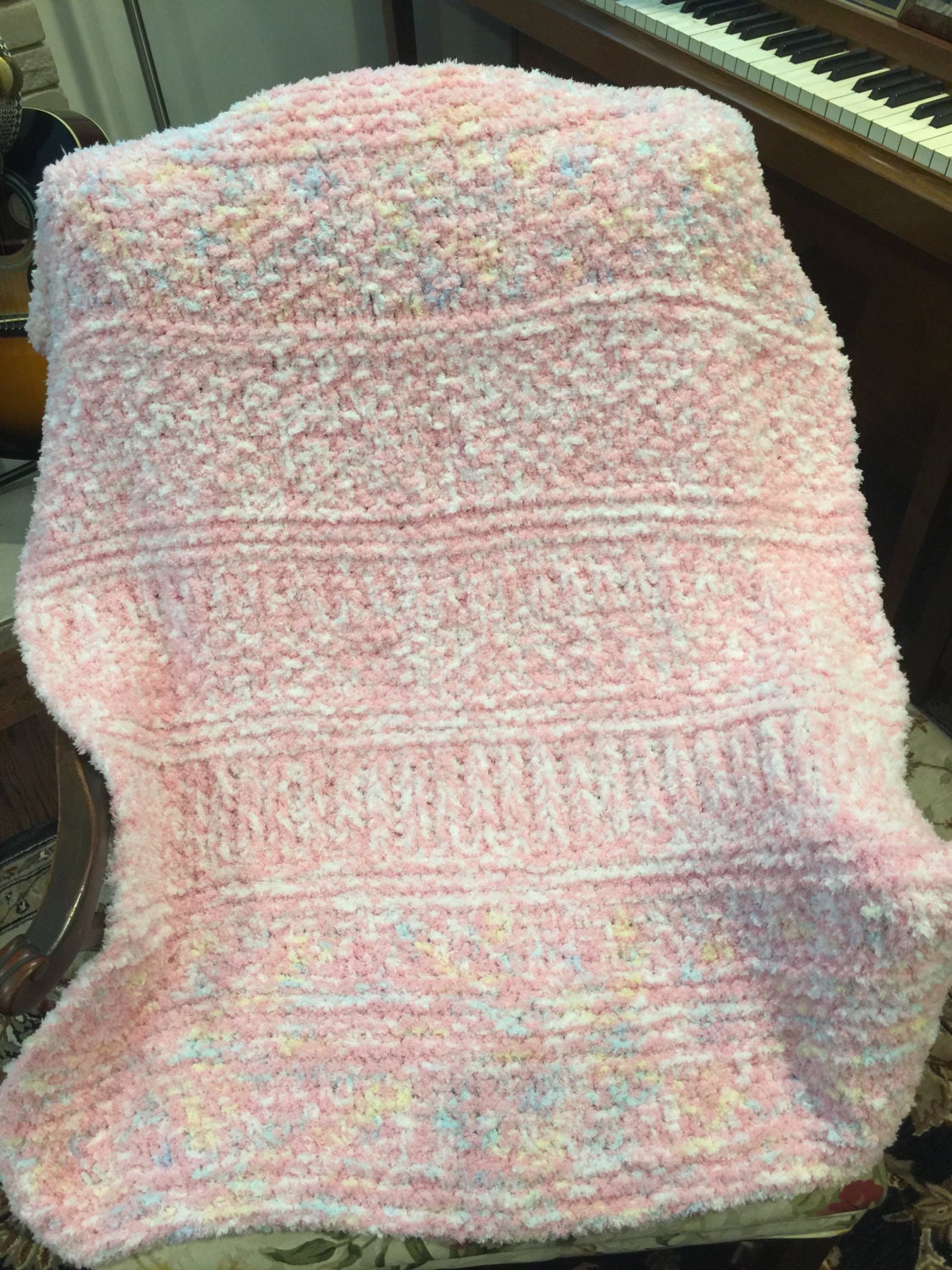 Handknit baby blankets...Cuddly cozy extra soft and warm Etsy