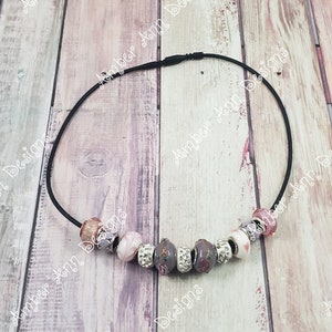 Black, Pink, & Purple Bridal Choker, Crystal Choker, Beaded Choker, Black Stretch Choker, Renaissance Choker, Faerie Jewelry, Rave Accessory