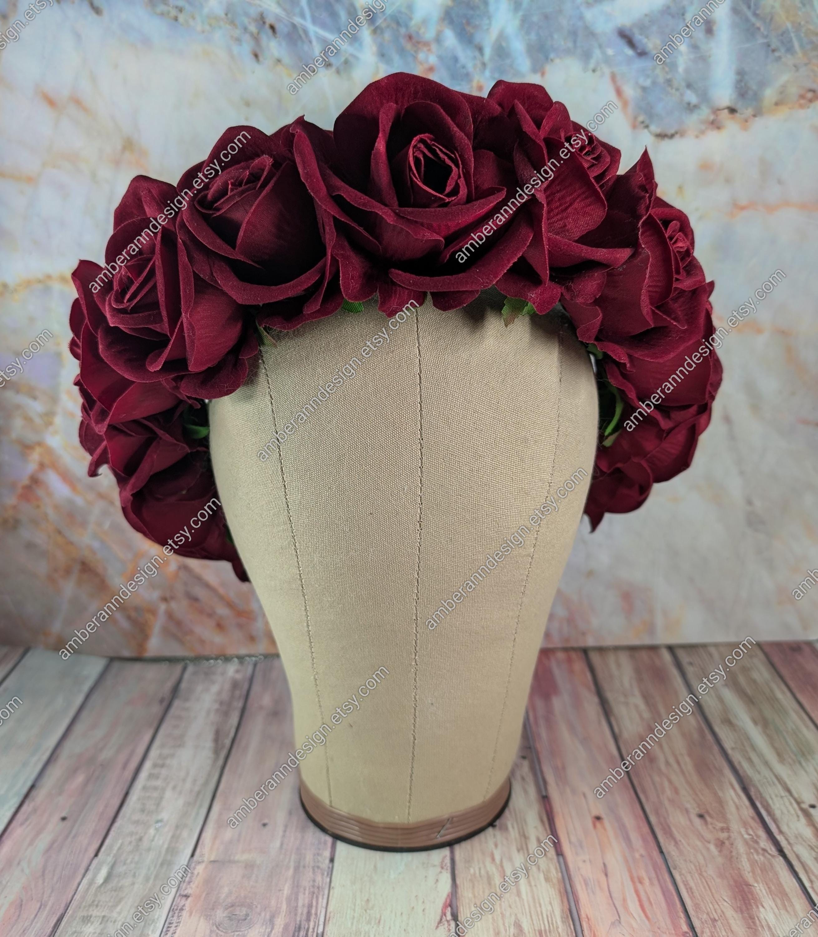 Velvet Flower Crown - Etsy