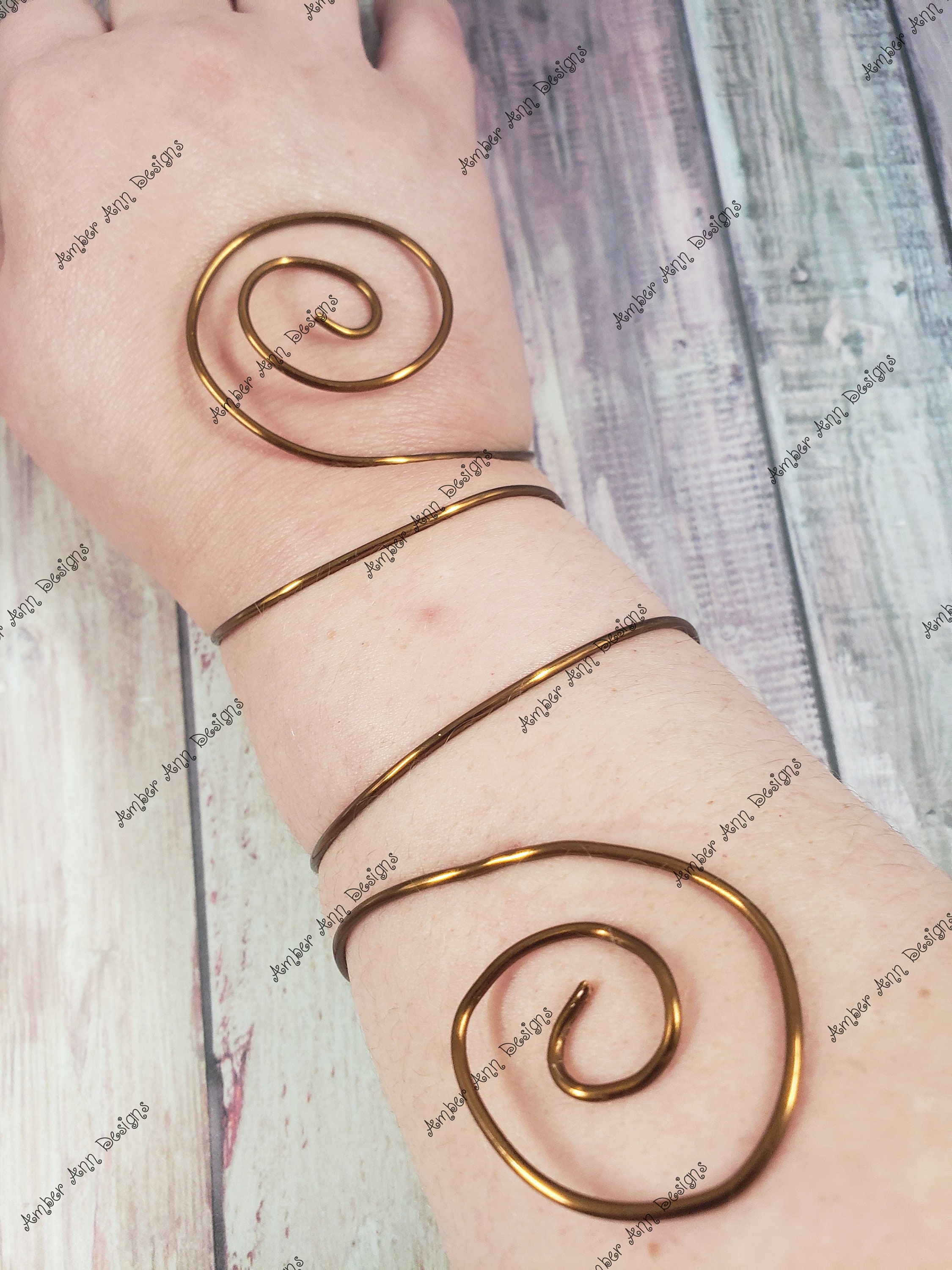 Whimsical Copper Spiral Arm Cuff, Fairy Cosplay Bracelet - Etsy