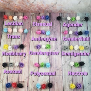 Custom Headband w/ Pride Flag Colors, Nonbinary, Agender, Androgyne, Pansexual, Genderfluid, Intersex,  Genderqueer, Polysexual, Demigender
