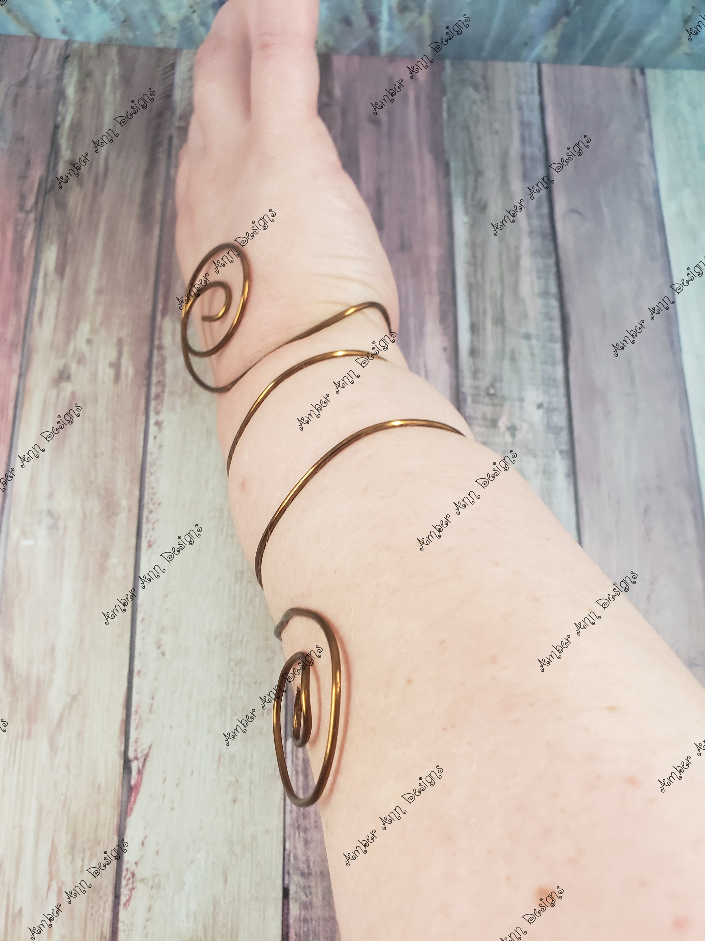Whimsical Copper Spiral Arm Cuff, Fairy Cosplay Bracelet - Etsy