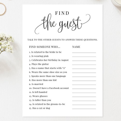 Bridal Shower Mad Libs Game INSTANT DOWNLOAD Wedding Reception | Etsy