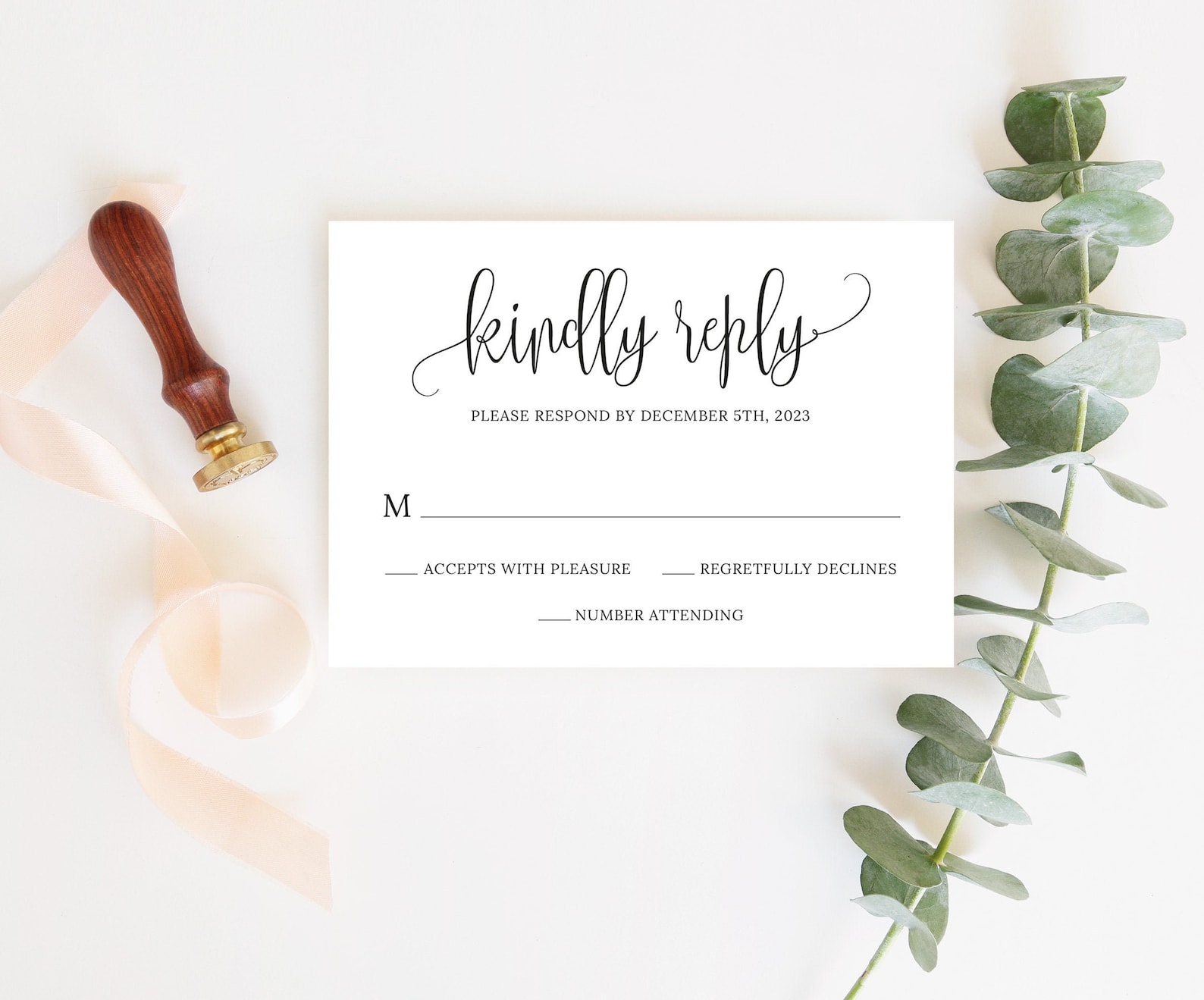 Printable Wedding RSVP Template RSVP Card Wedding Invitation - Etsy España
