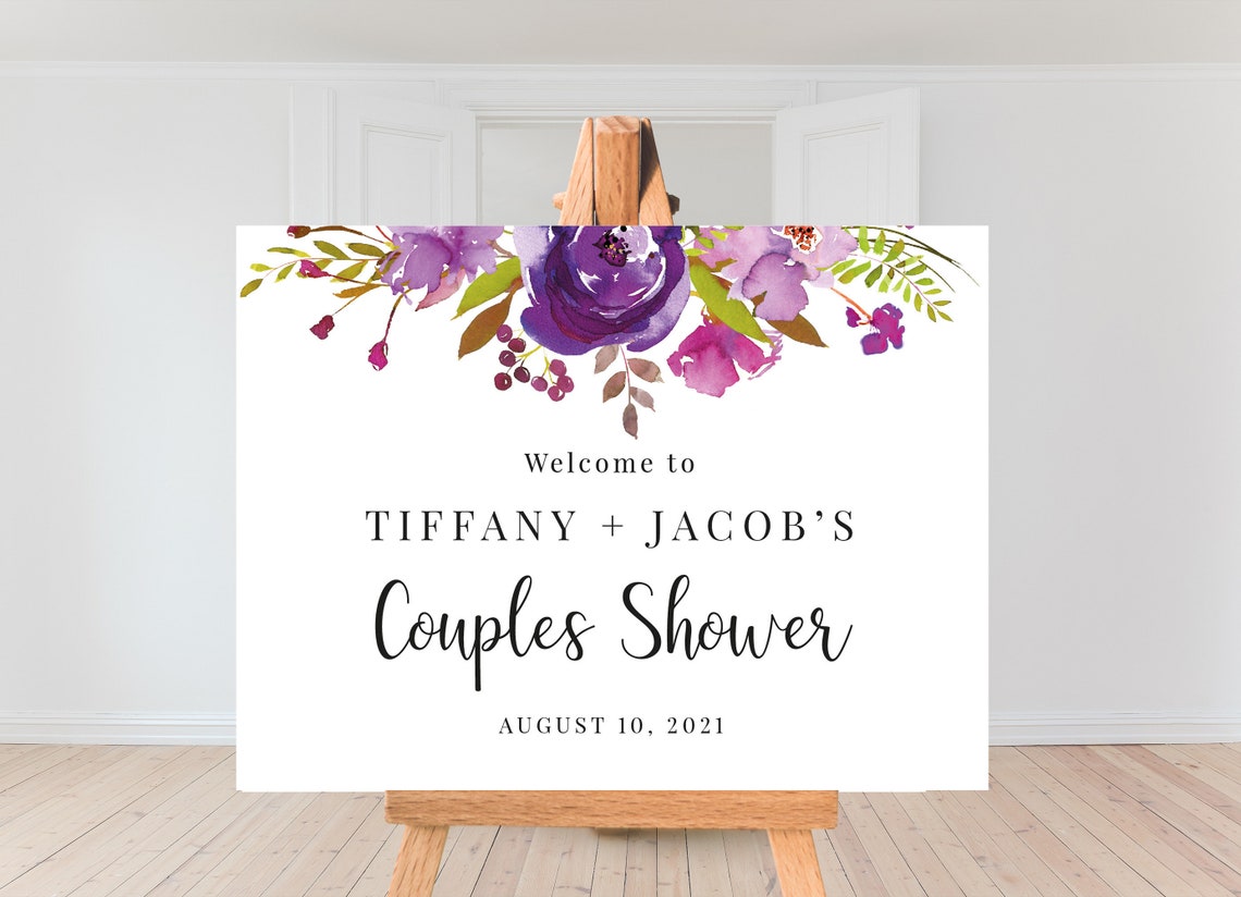 Couples Shower Welcome Sign Wedding Welcome Sign Printable - Etsy