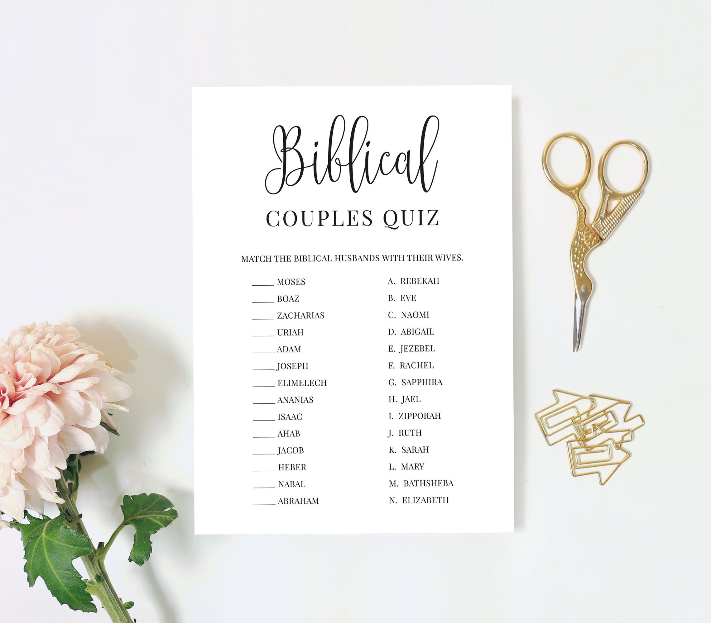 Bible Couples Quiz Biblical Couples - Il Fullxfull.2450076818 Htzl 