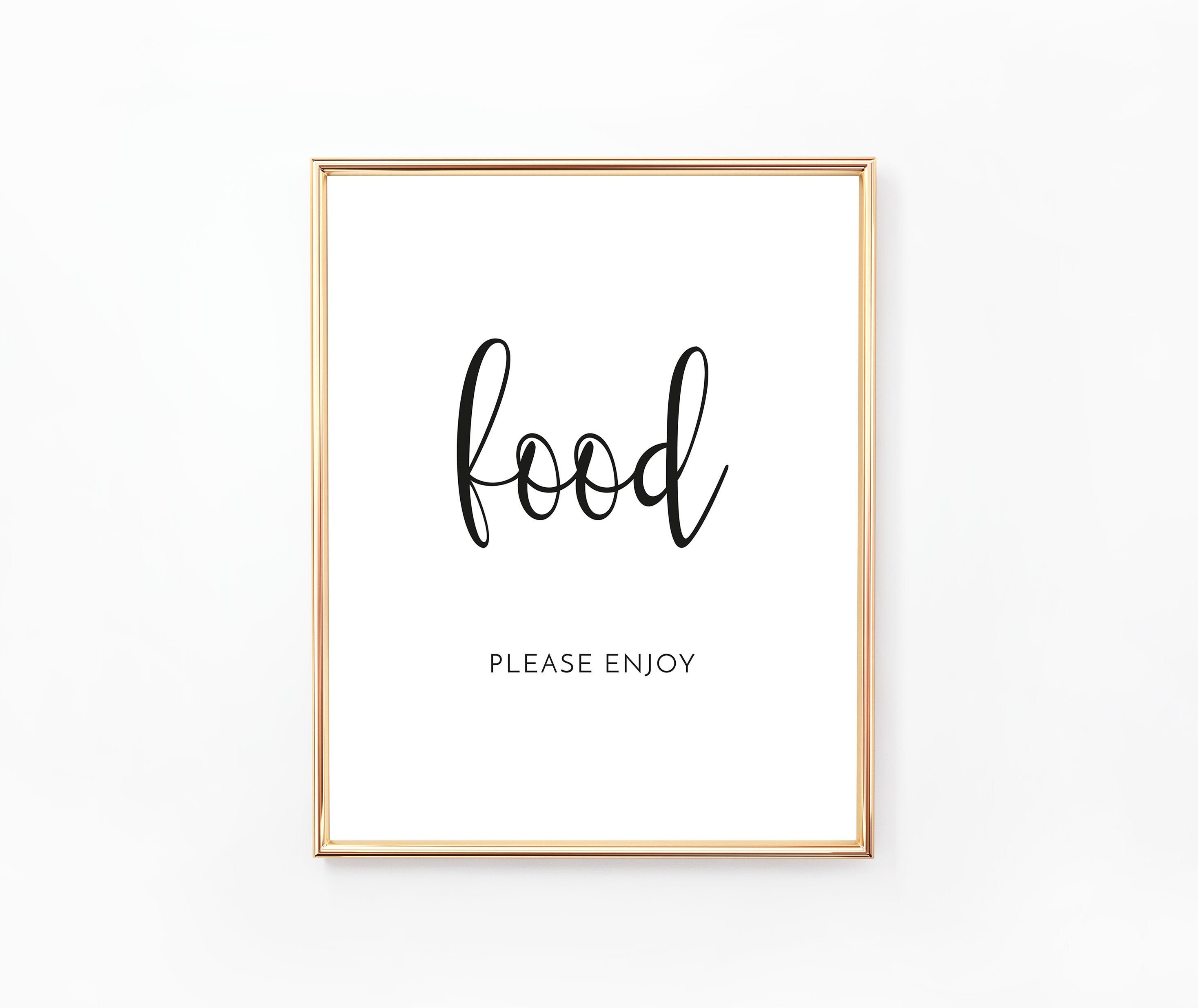Food Sign Printable Sign Wedding Bridal Shower Baby - Etsy