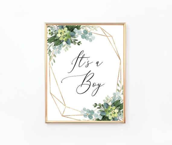 It's a Boy AND It's a Girl Sign Printable Baby Shower | Etsy