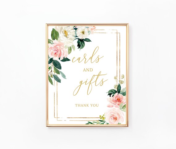 Floral Cards and Gifts Sign Printable Sign Cards Sign Gifts | Etsy