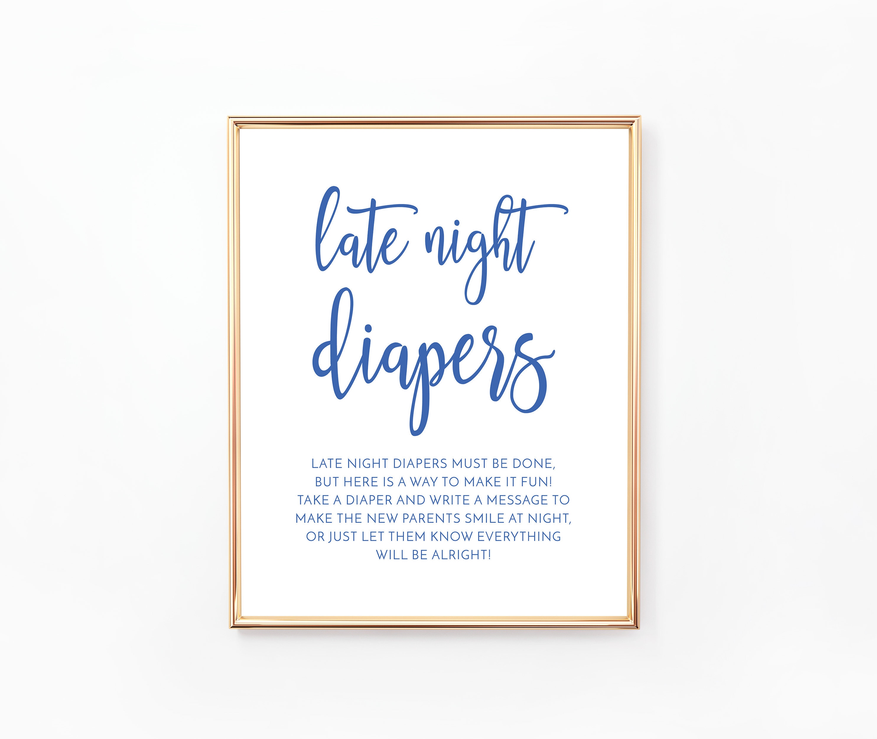 Late Night Diapers Sign, Diaper Thoughts Sign, Diaper Message, Baby