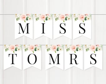 Miss to Mrs Banner | Etsy