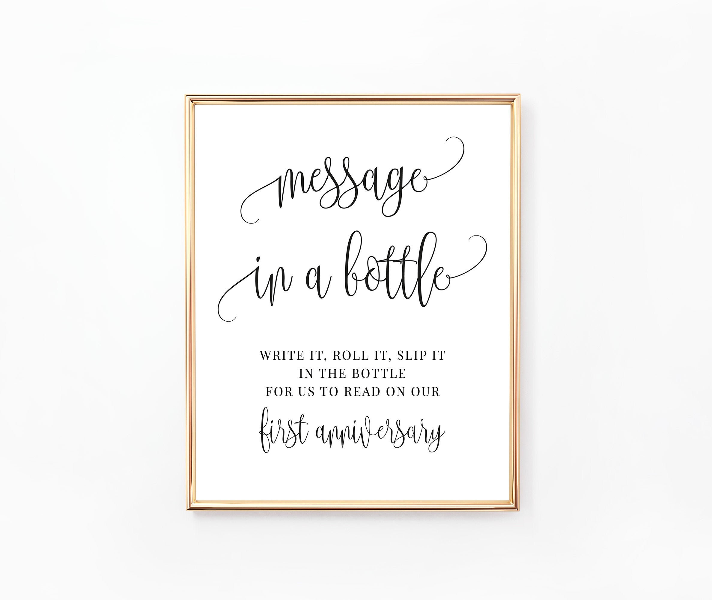 Message In a Bottle Sign Wedding Signs Wedding Guest book - Etsy España