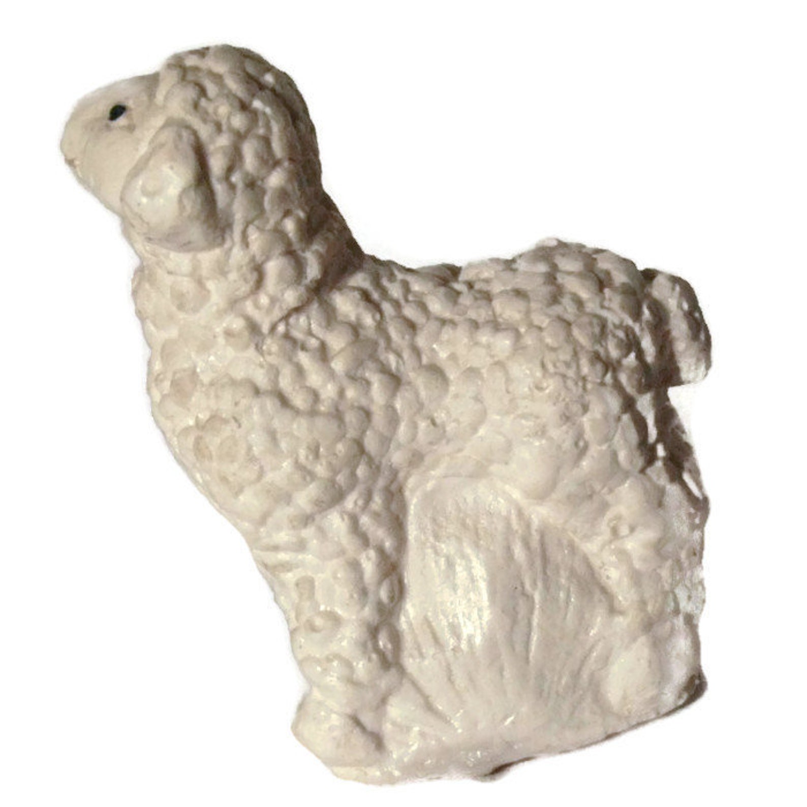 Ready to paint ceramic bisque figurine White miniature sheep Etsy