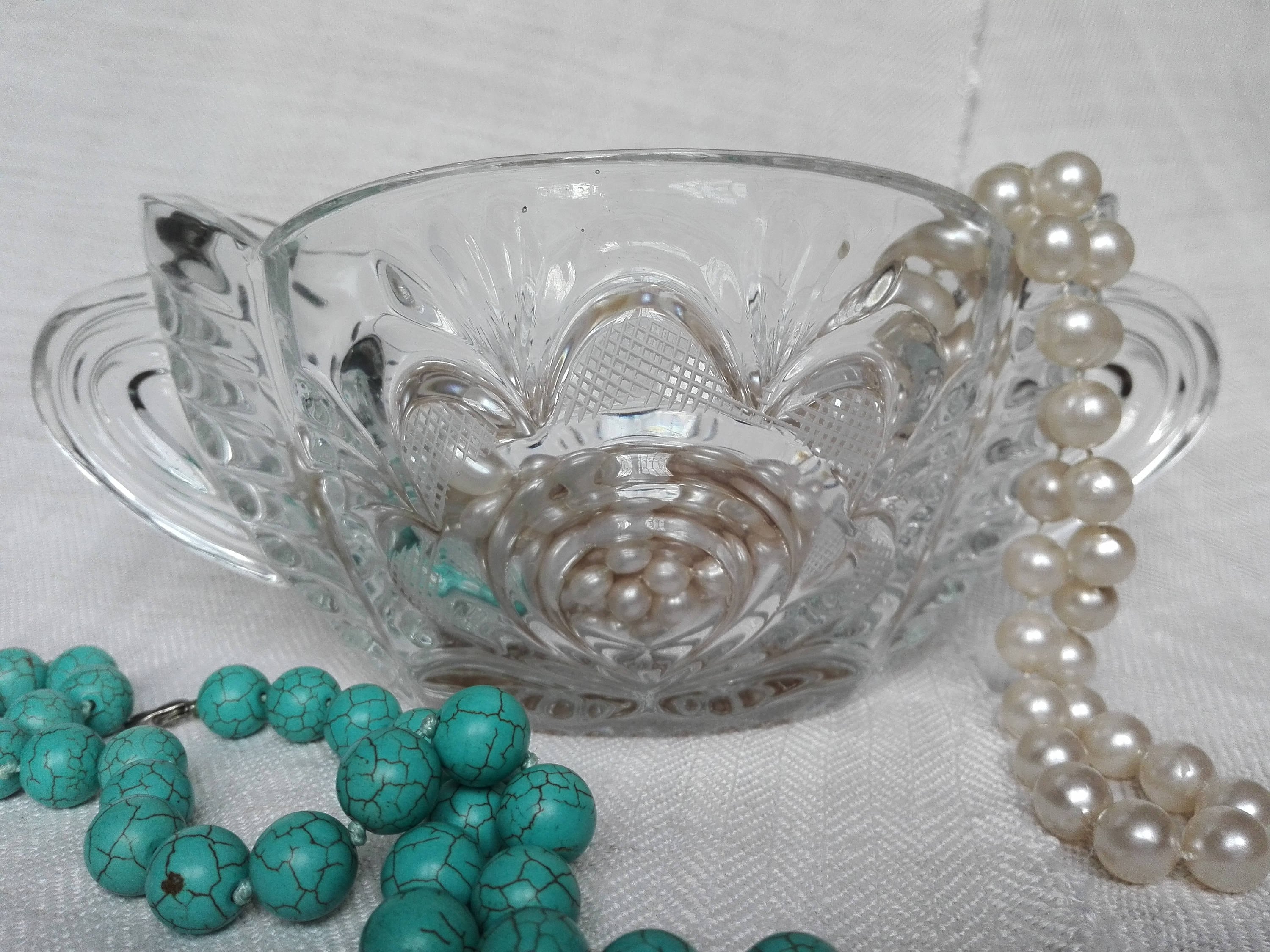 Lead crystal bowl Glass dessert bowl Salad bowl Crystal Etsy