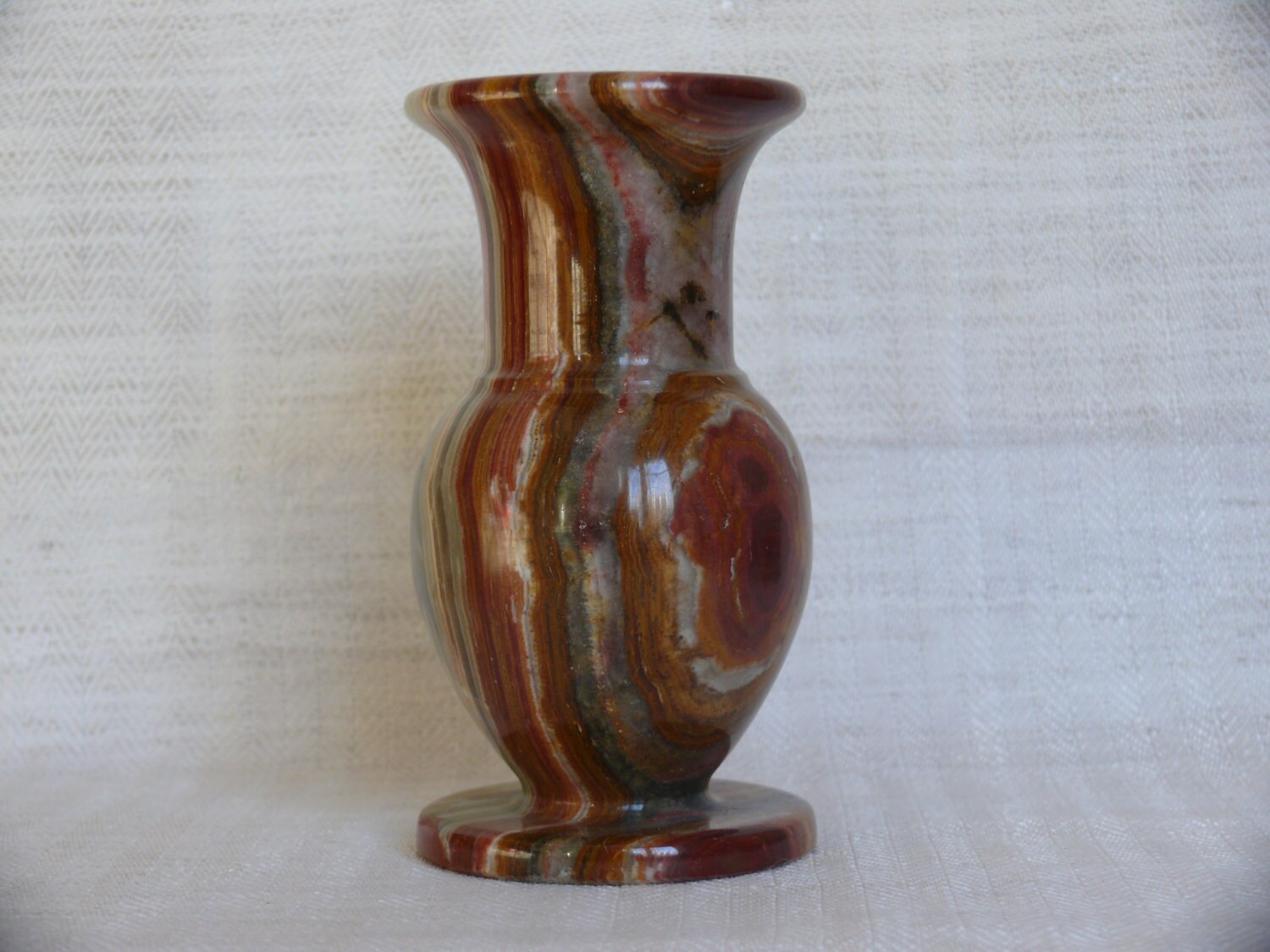 Onyx vase Carved stone vase Small gemstone vase Decorative Etsy