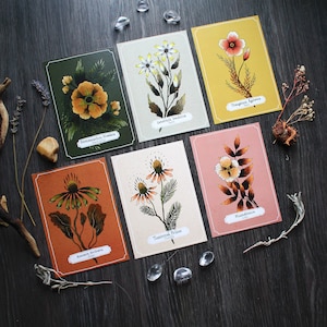 Ansichtkaartenset 'Bos bloemen', inclusief 6 bloemmotieven