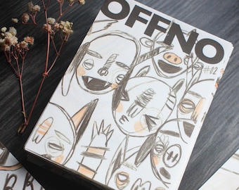 Offno Mini Zine Volume 02 - Monsters/  includes a unique original drawing