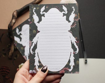 Beetle Notes Small Notepad Din A6