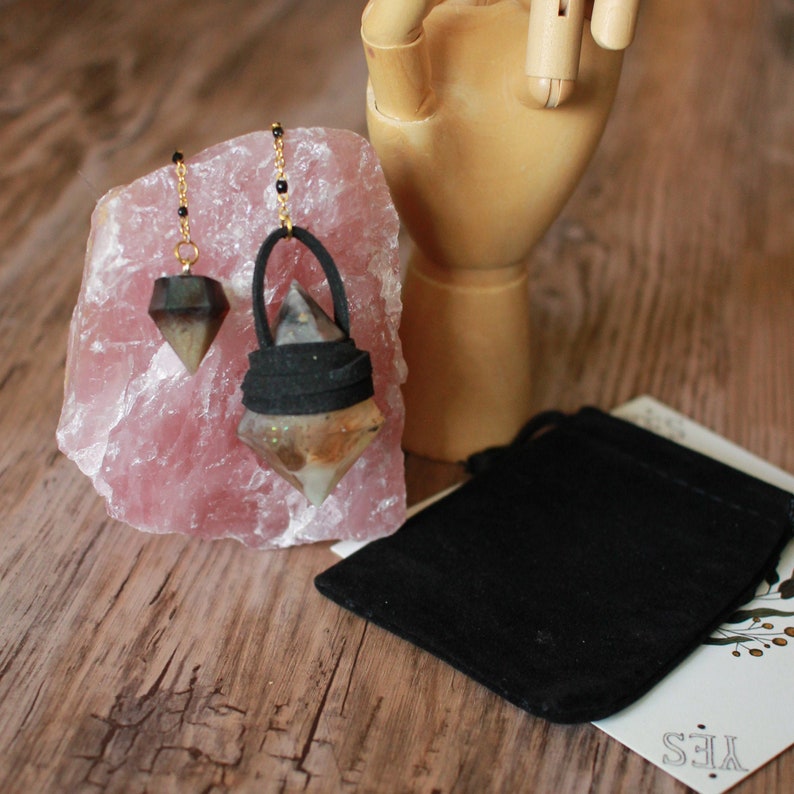 Magical Pendulum: Handpoured Resin / Lucky Charm With Pouch And Card 11 image 2