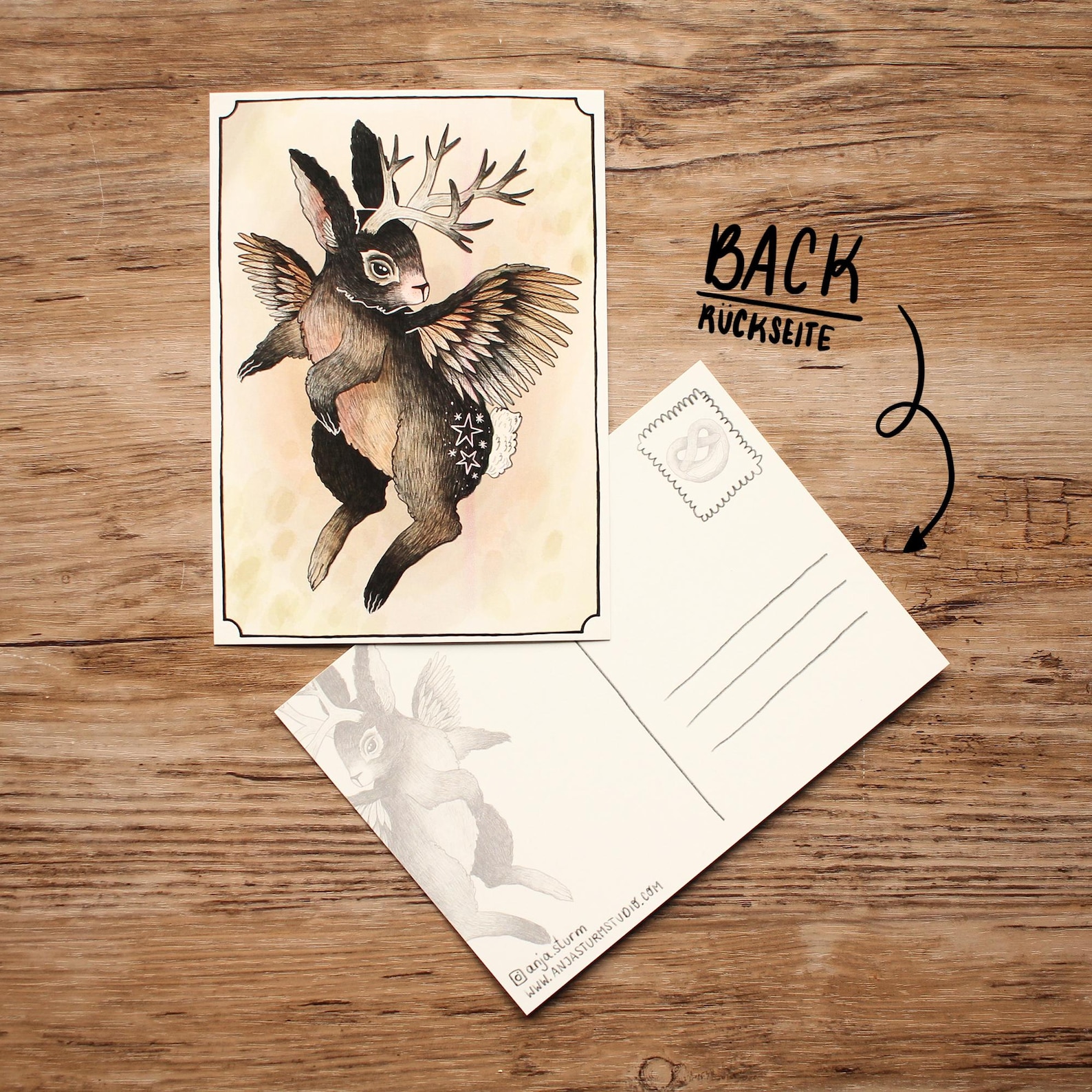 Postcard Artprint: Wolpertinger