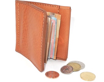 Leather Money Clip Wallet, Wallet With Money Clip, Money clip & purse, Personalized gift, Handcraft, Gift Men, Gift Women, Special wallet