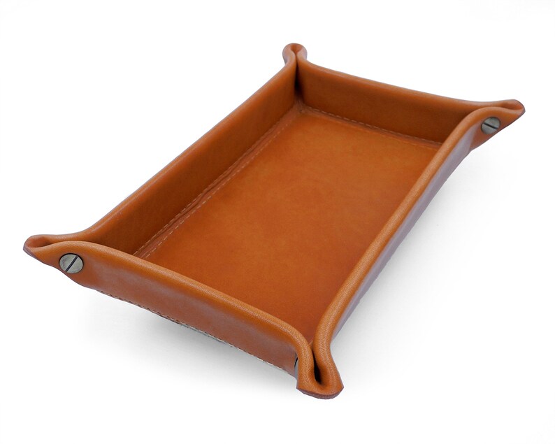 Everyday Carry Entryway Tray Leather Tray Valet Tray Etsy