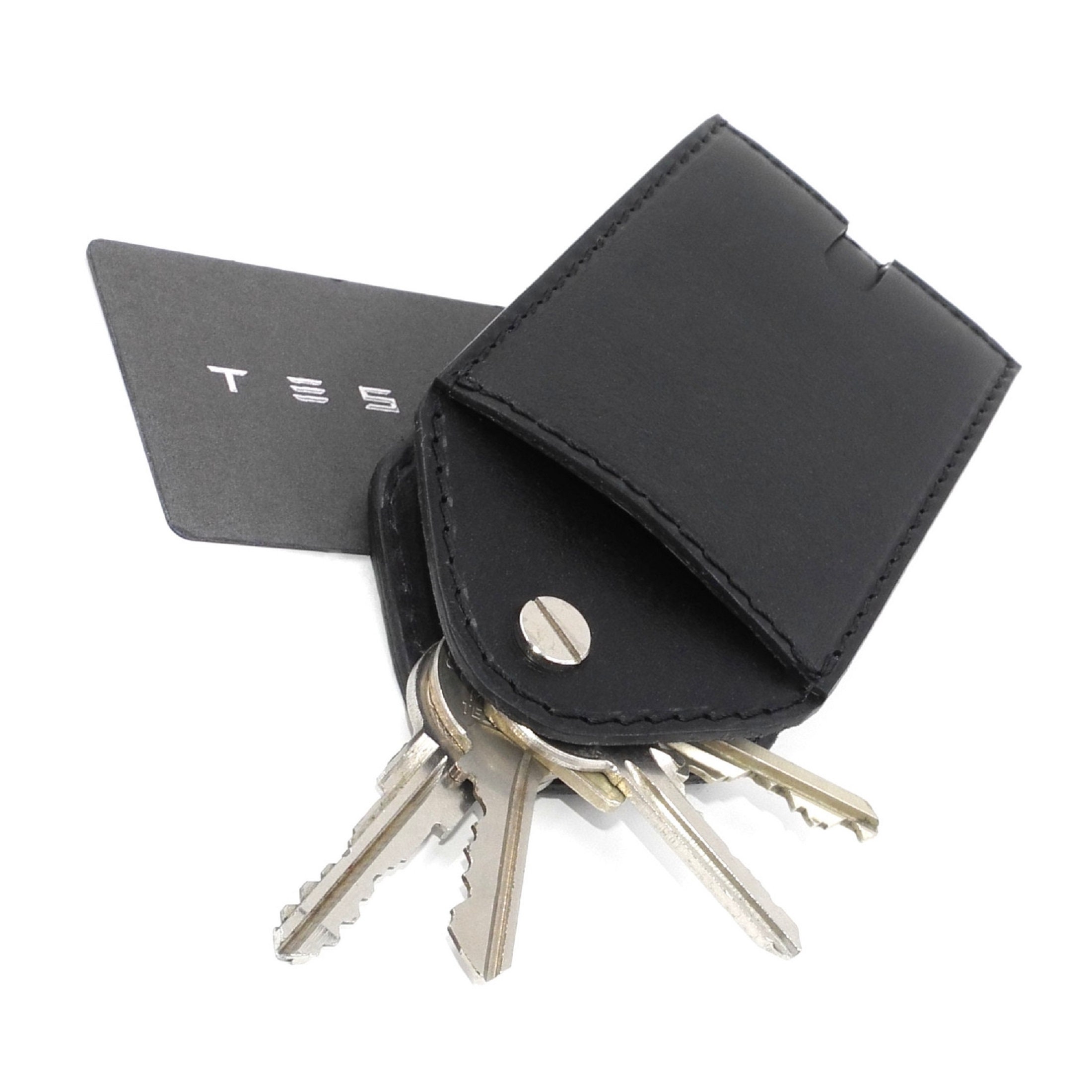 Car Key Card Holder for Tesla Model 3 Y Key Fob Case Metallic