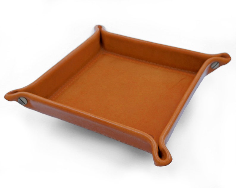 Entryway Tray, Leather Valet Tray, Pocket Emptier Tray, Everyday Carry, Valet Tray, Leather Tray