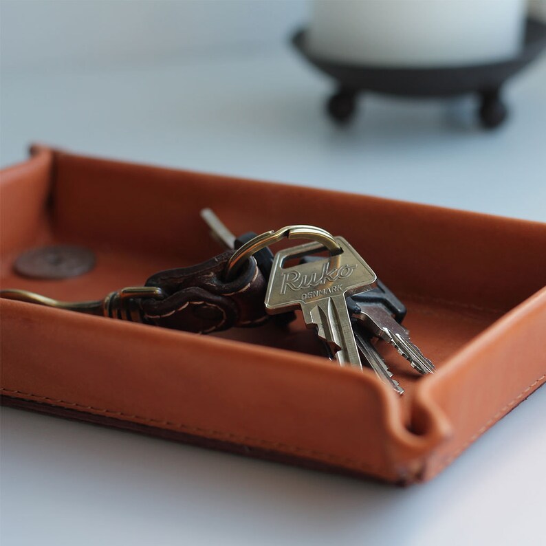 Everyday Carry Valet Tray Leather Tray Leather Valet Tray Etsy