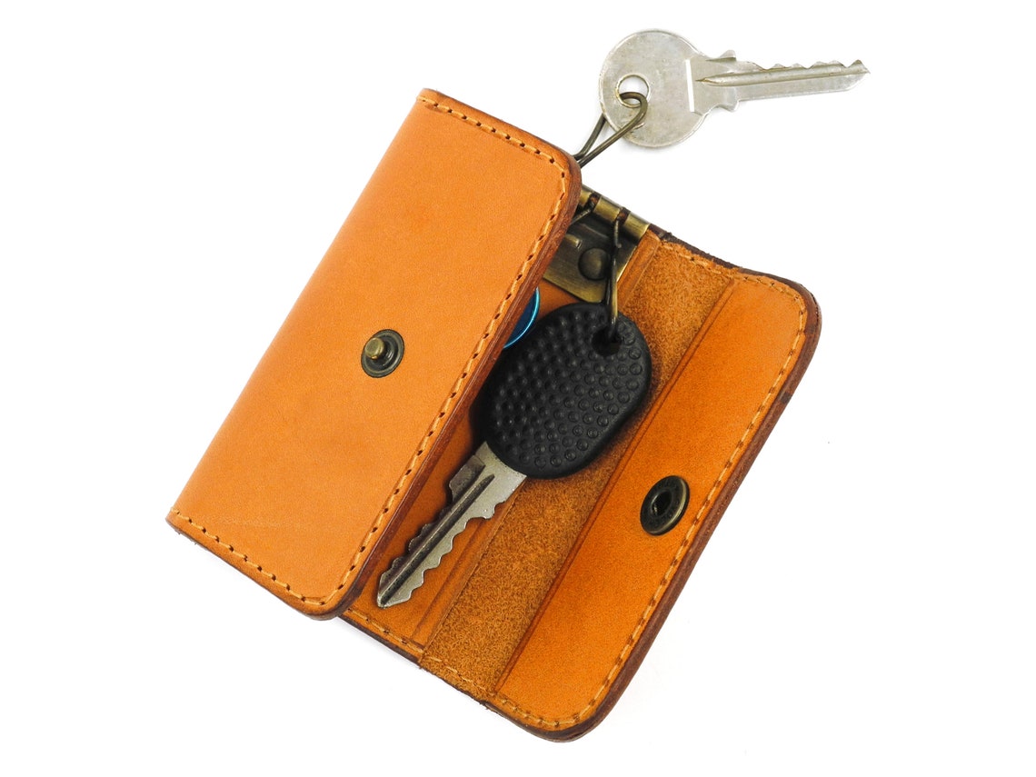 Leather Keyring Leather Key Fob Leather Key Holder Keyfob Etsy