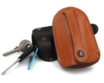 Bell Key Case, Key Chain, Leather Key Fob, Leather Key Ring, Leather Key Chain, Personalized Leather Key Case, Original Leather Gift