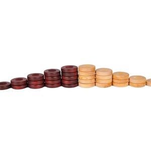 Premium Boxwood Checker Pieces |  Will be shipped via International Express 2-5 Days