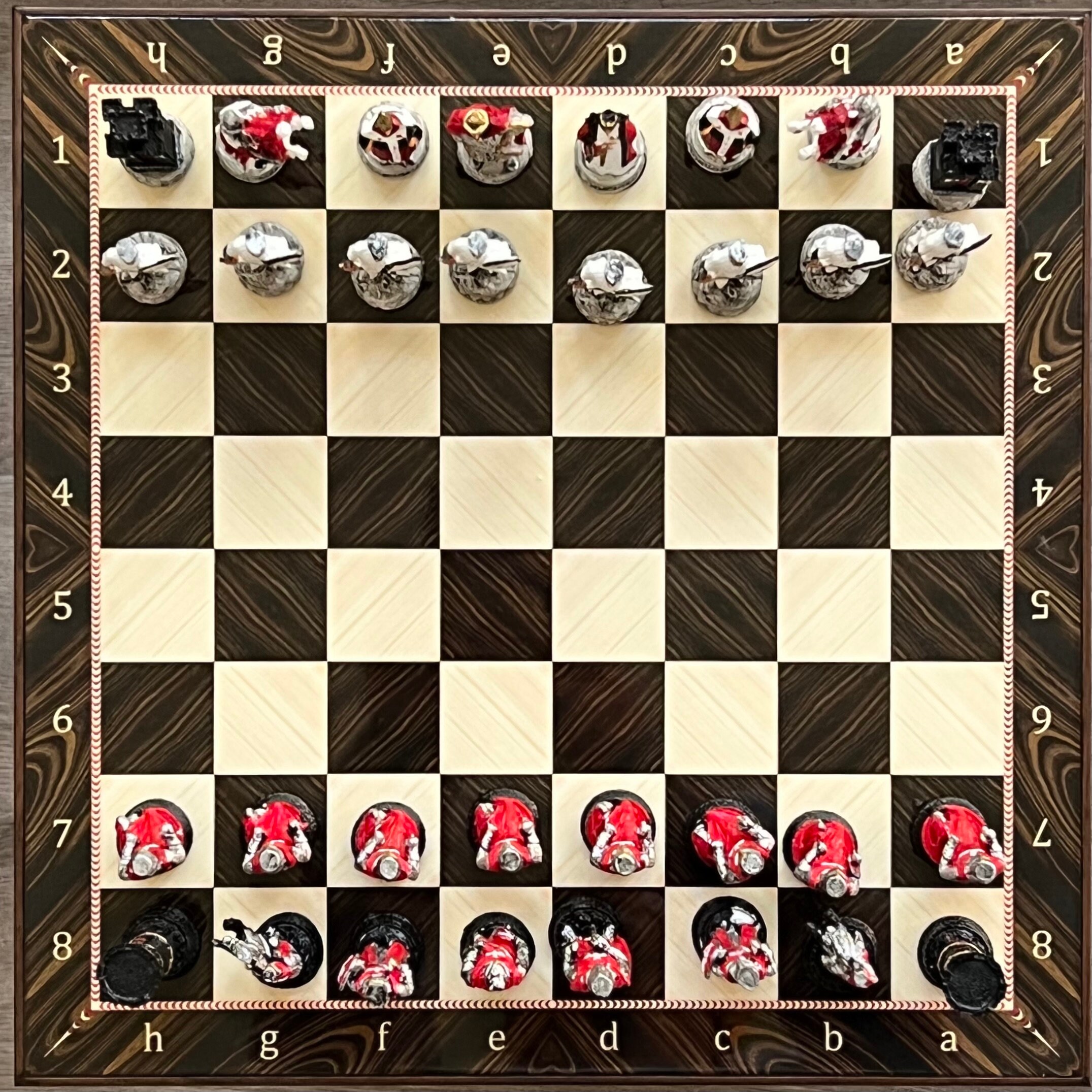 Draw out a chess game - in stitches 😎 