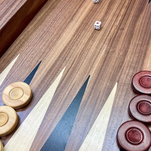 Classic Handmade Walnut Turkish Backgammon | Will be shipped via INTERNATIONAL EXPRESS SHIPPING (2-5 days to worldwide)
