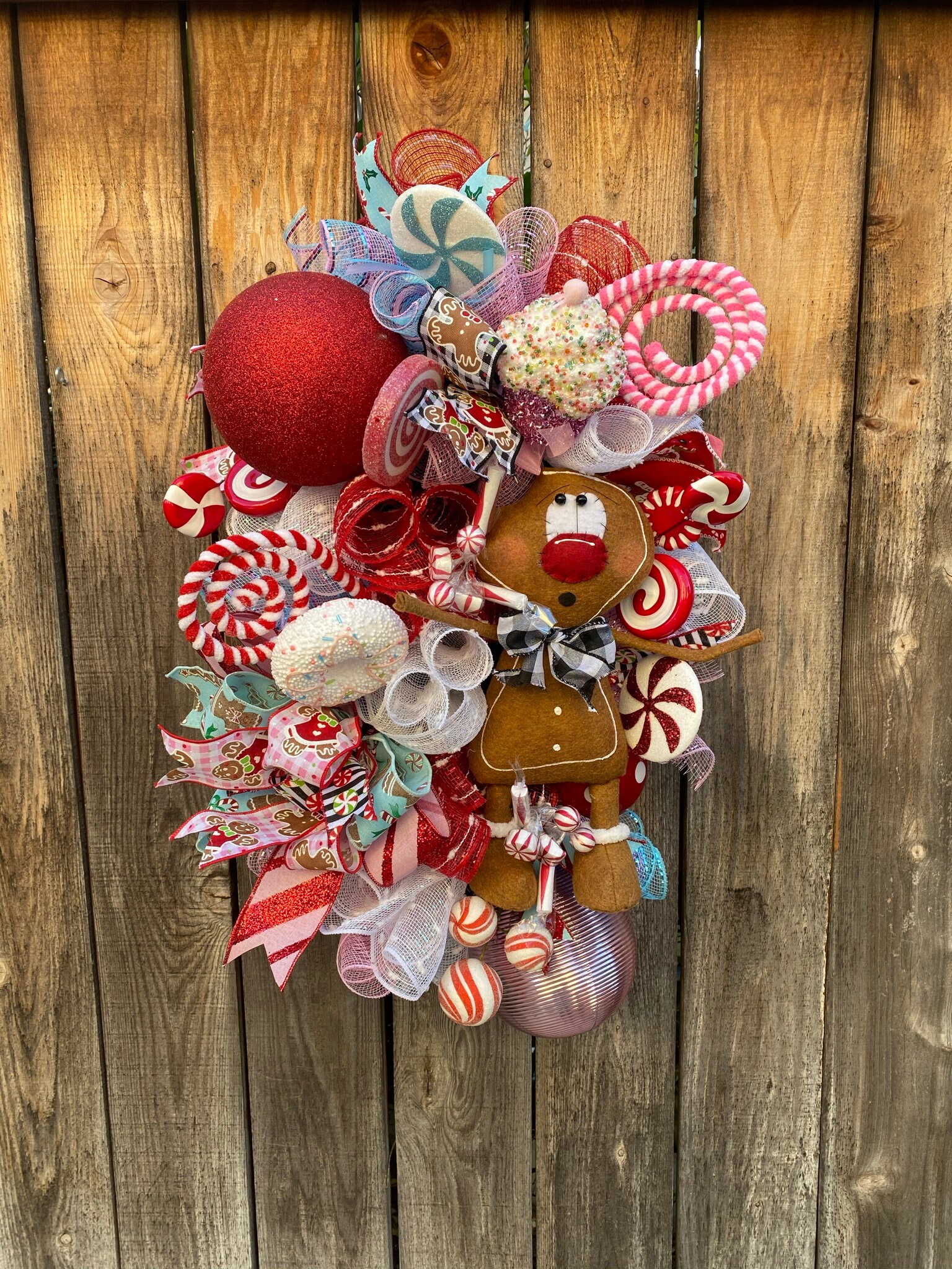 Gingerbread Wreath Gingerbread Decor Christmas Gingerbread | Etsy