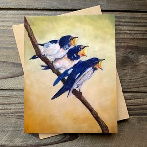 Barn Swallow Greeting Card, Photo Greeting Card, Blank Card, Happy Mail, Bird Card