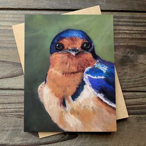 Barn Swallow Greeting Card, Photo Greeting Card, Blank Card, Happy Mail, Bird Card