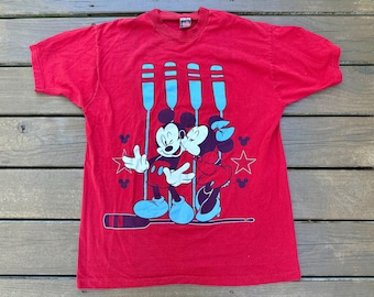 Vtg Mickey & Minnie Mouse Jerry Leigh Tshirt