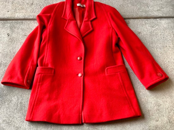 Vintage Adolph Schulman for Lilli Ann Red Coat - image 1