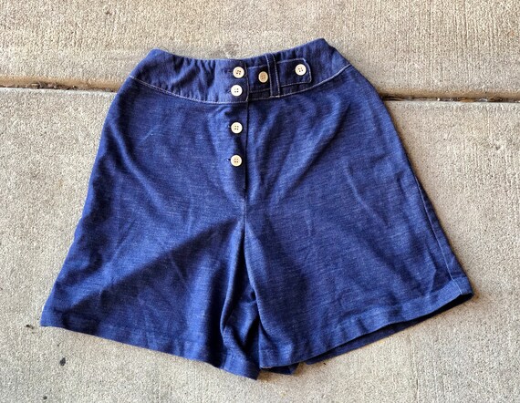 70s Highwaist Cotton Denim Shorts