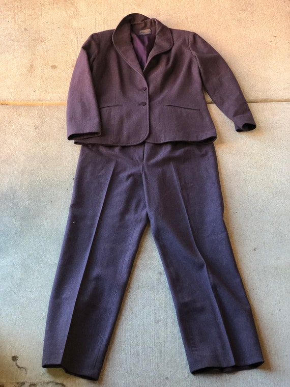 1960s Purple Pendleton Suit