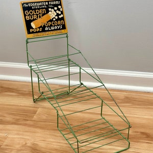 1950s Edgewater Farms Popcorn Wire Display Rack
