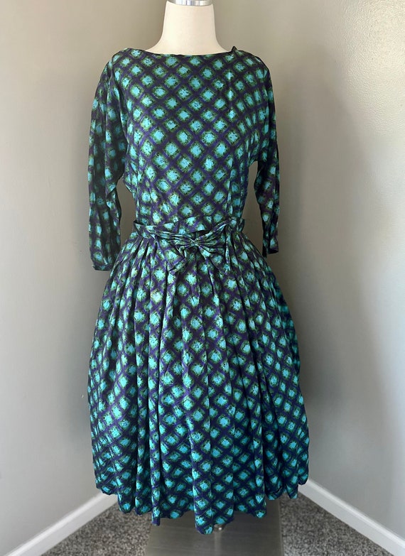 Vtg 60s Pattern Dress