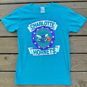 Vtg 90s Charlotte Hornets Single Stitch Tshirt