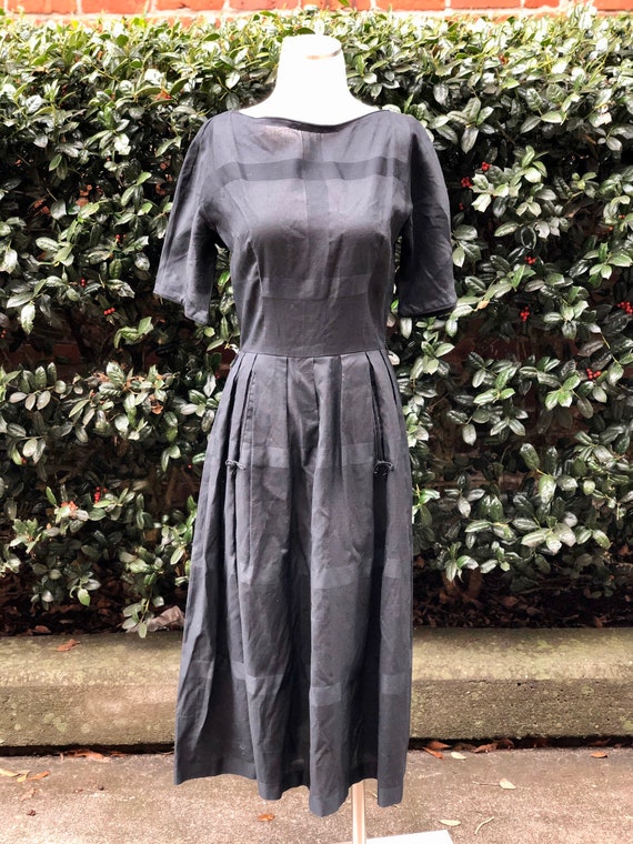 1950's L'Aiglon Black Dress