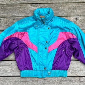 90s Descente Ski Colorblock Puffer Coat