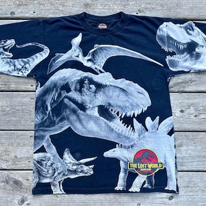 Vtg Lost World Jurassic Park Tshirt